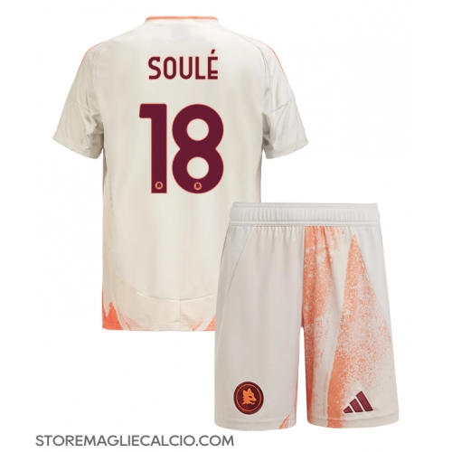 AS Roma Matias Soule #18 Maglia Gara Trasferta Repliche 2024-25 Bambino Maniche Corte AS Roma Matias Soule #18 Maglia Gara Trasferta Repliche 2024-25 Bambino Maniche Corte